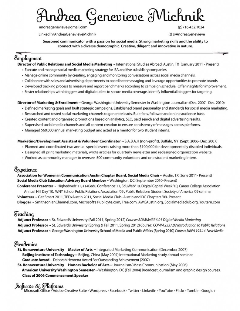 AndreaGenevieveMichnik.2012resume